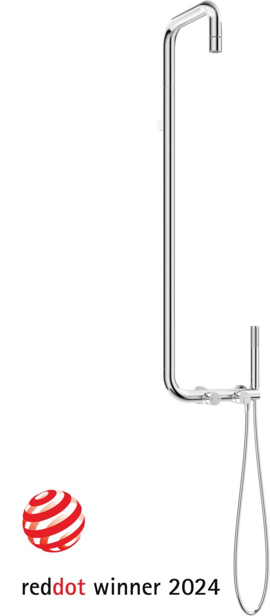 Shower heads, SILIA Shower column, with shower mixer, Deante