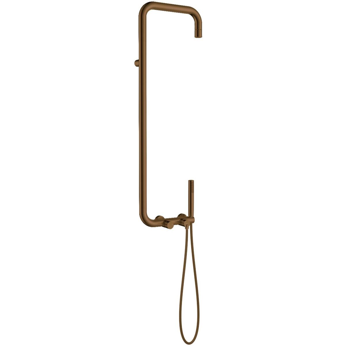Shower heads, SILIA Shower column, with shower mixer, Deante