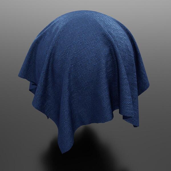 Textilien, Plain Blue Chenille 3268774, FibreGuard