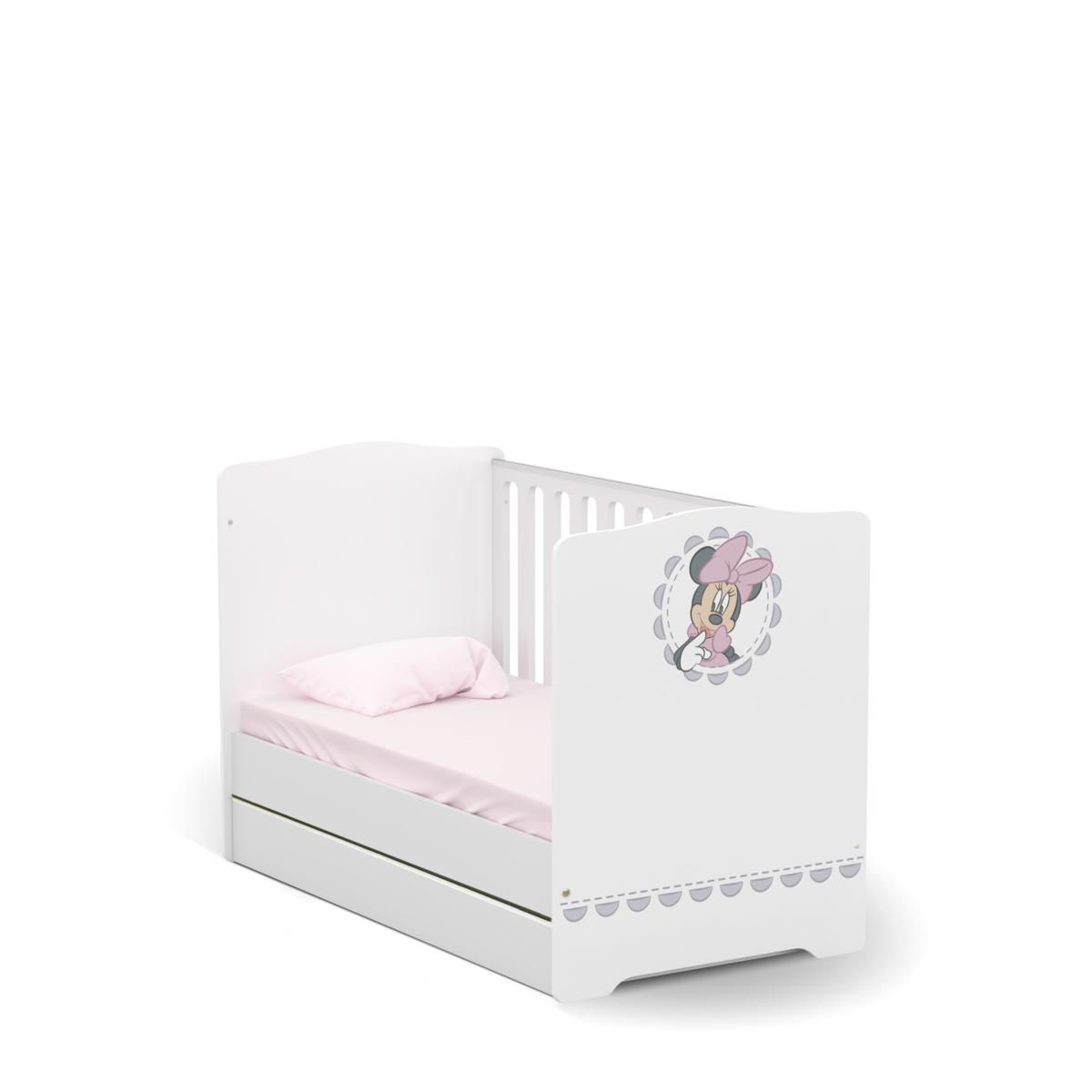 Łóżeczka, 431 Łóżeczko Baby 140/70 Minnie Mouse, MEBLIK
