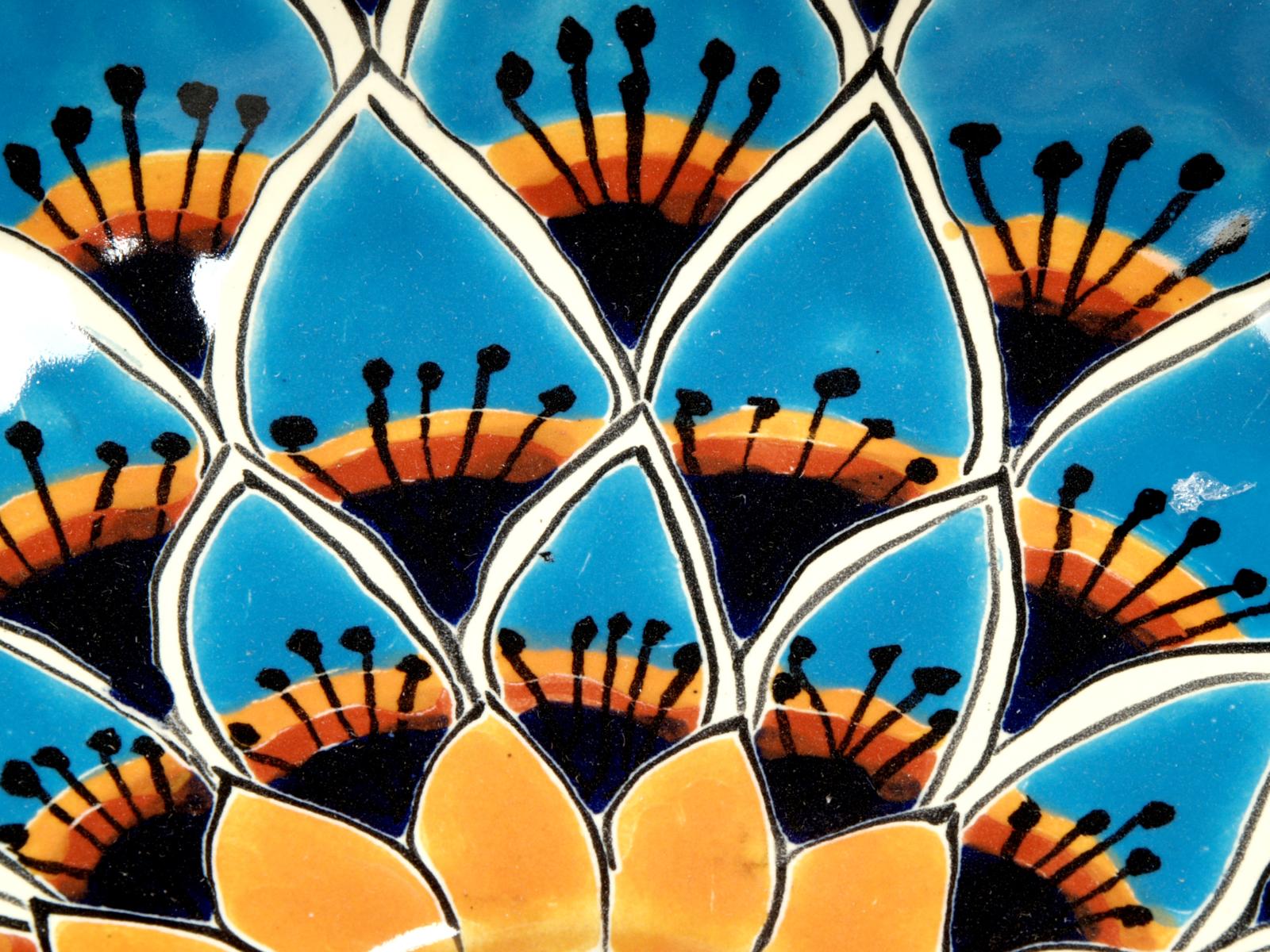 Over countertop washbasins, Azura - hand-painted basin from Mexico, Cerames