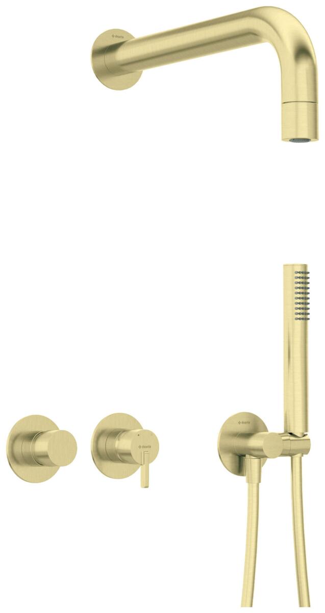 Concealed shower systems, SILIA Concealed shower set, with a fixed shower head - with horizontal, Deante