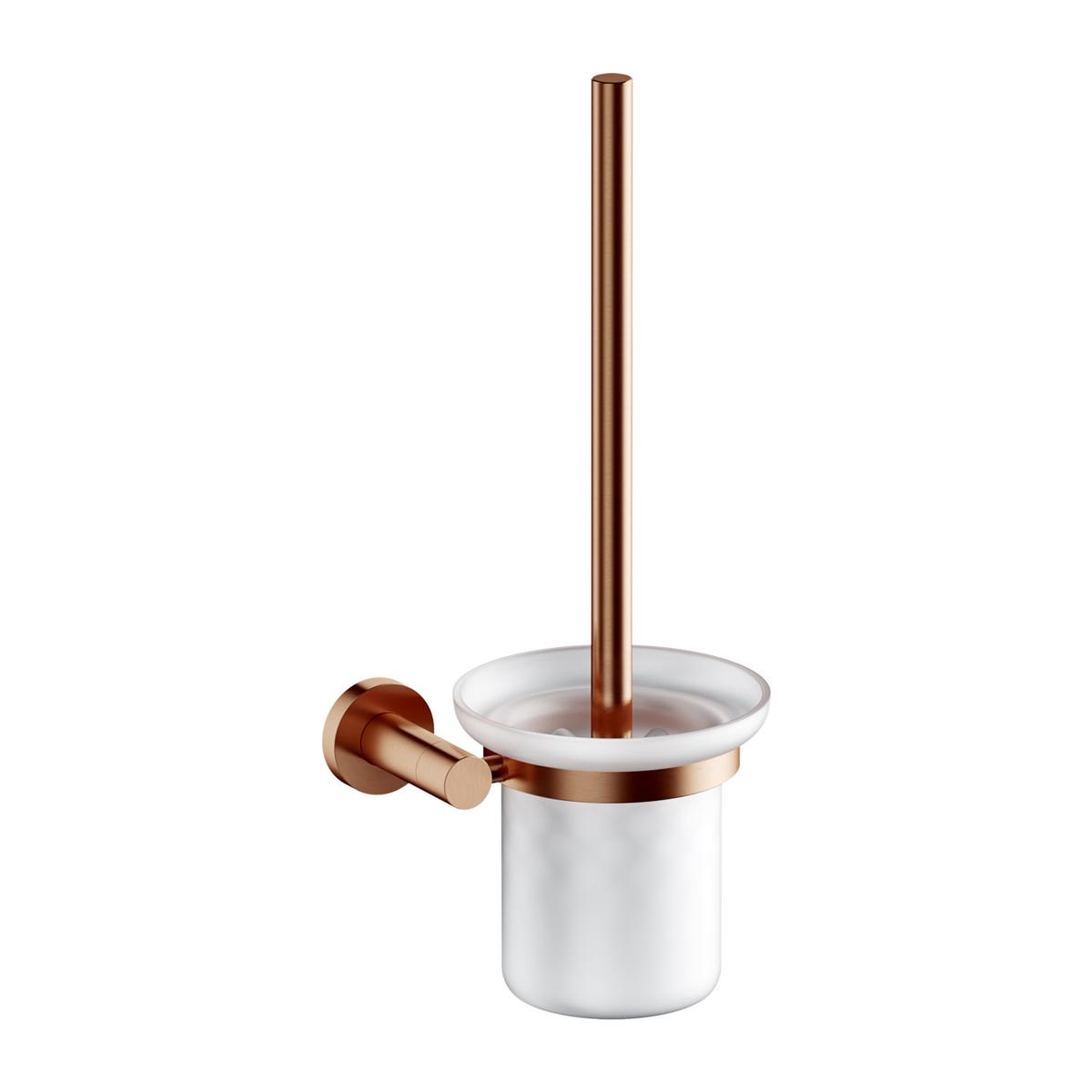 WC Accessories, MODERN PROJECT  |  wall-mounted toilet brush,  brushed copper, OMNIRES