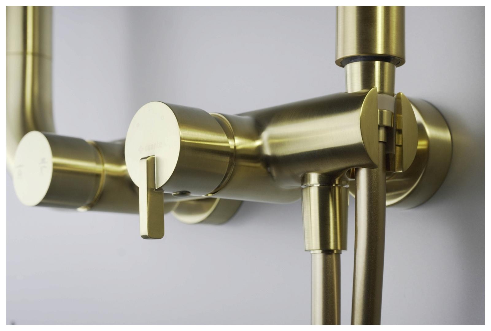 Shower heads, SILIA Shower column, with shower mixer, Deante