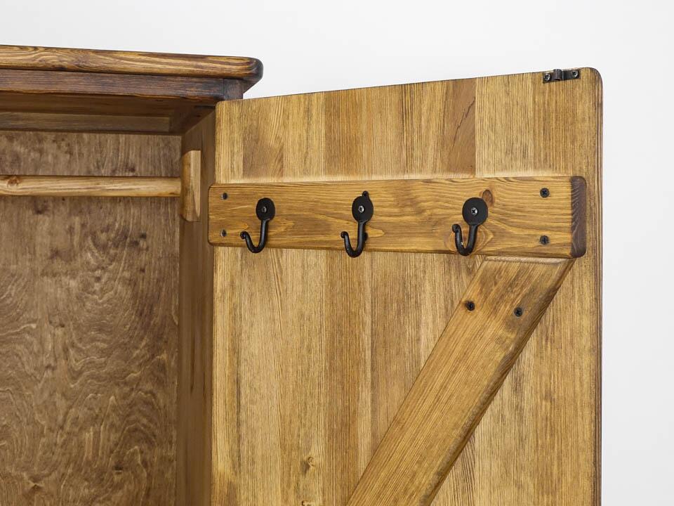 Wardrobes, Two-door Pine Wardrobe Rustyk 2D, SEART