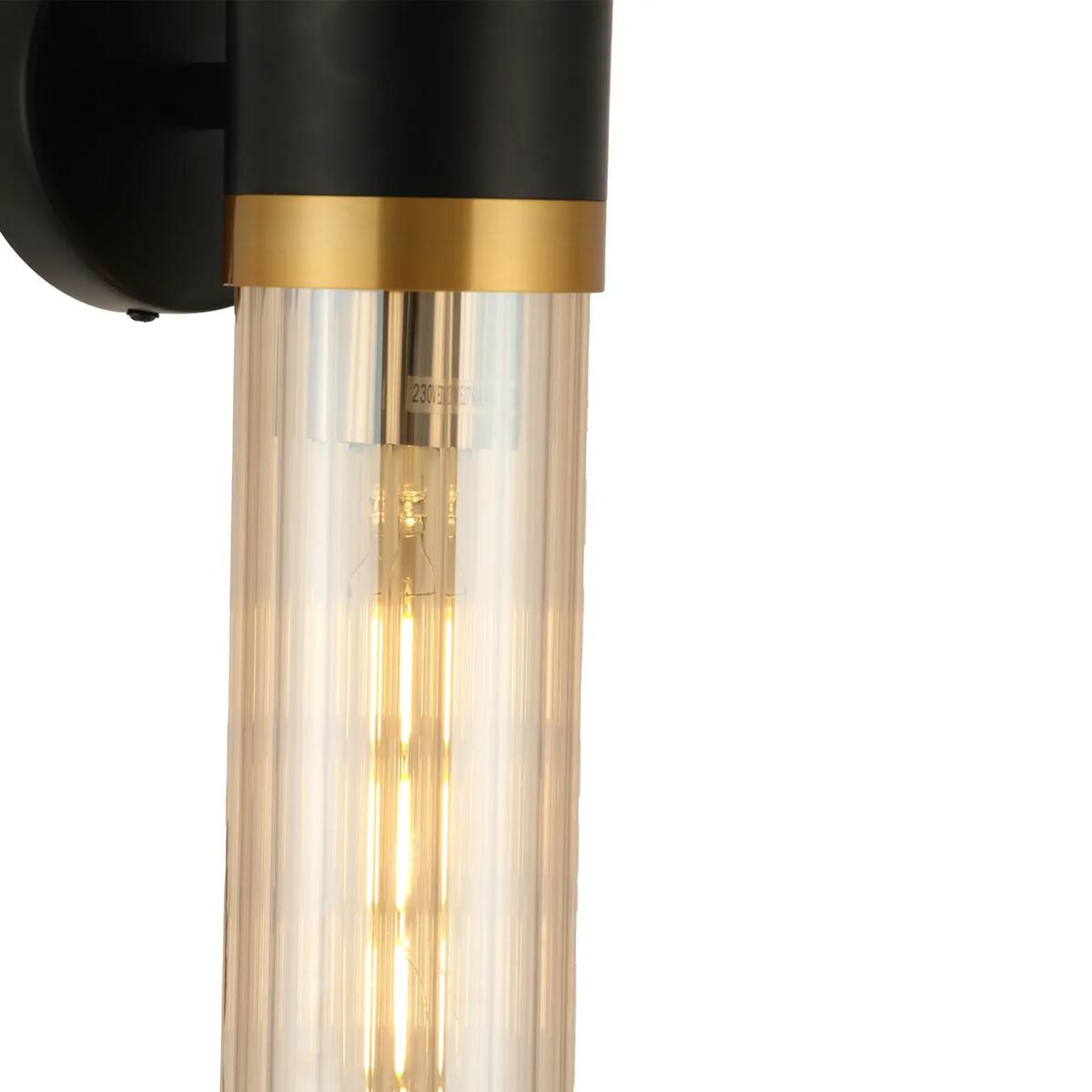 Kinkiety, Kinkiet Malika 2xE27 czarny WL0123-2, YASKR SPÓŁKA Z OGRANICZONĄ ODPOWIEDZIALNOŚCIĄ