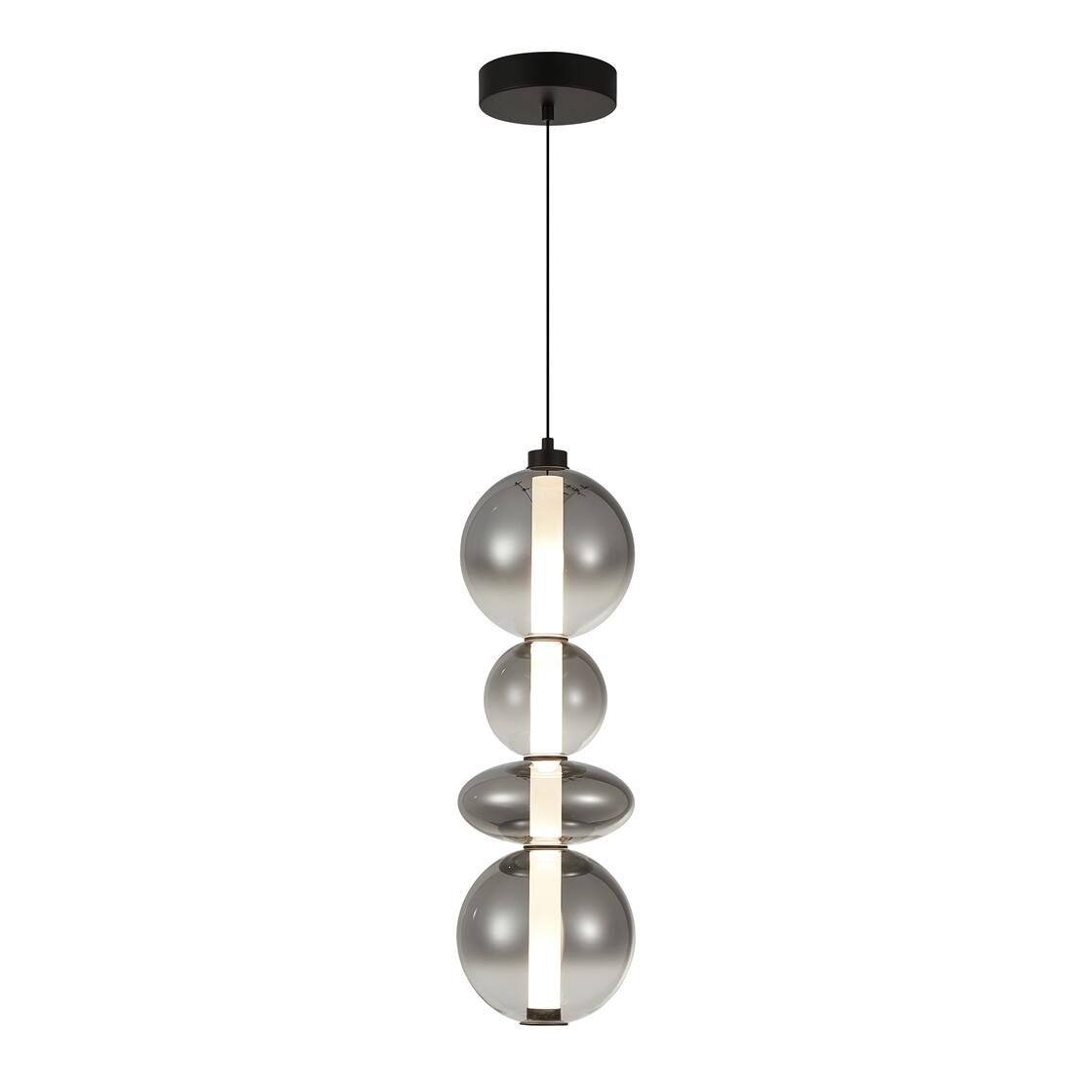 Hanging Lamps, LAMPA WISZĄCA DAPHNE SMOKED 36W, MILAGRO
