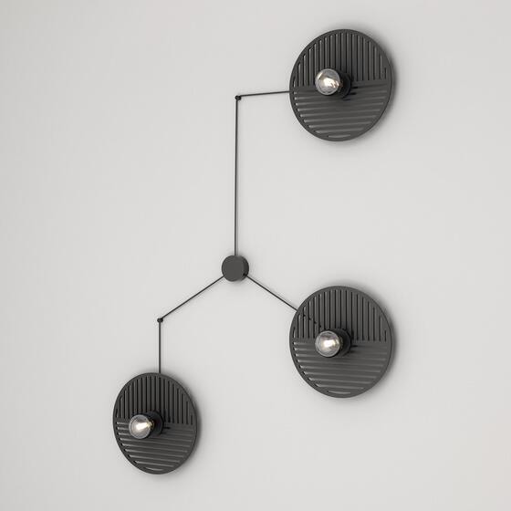 Sconces, IKI round E27 spider kinkiet, AQForm