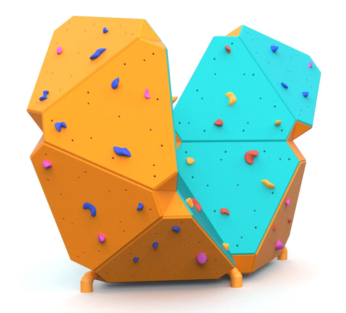 Climbing walls, Climbing wall ZigZag Boulder Y002, Grupa Techramps