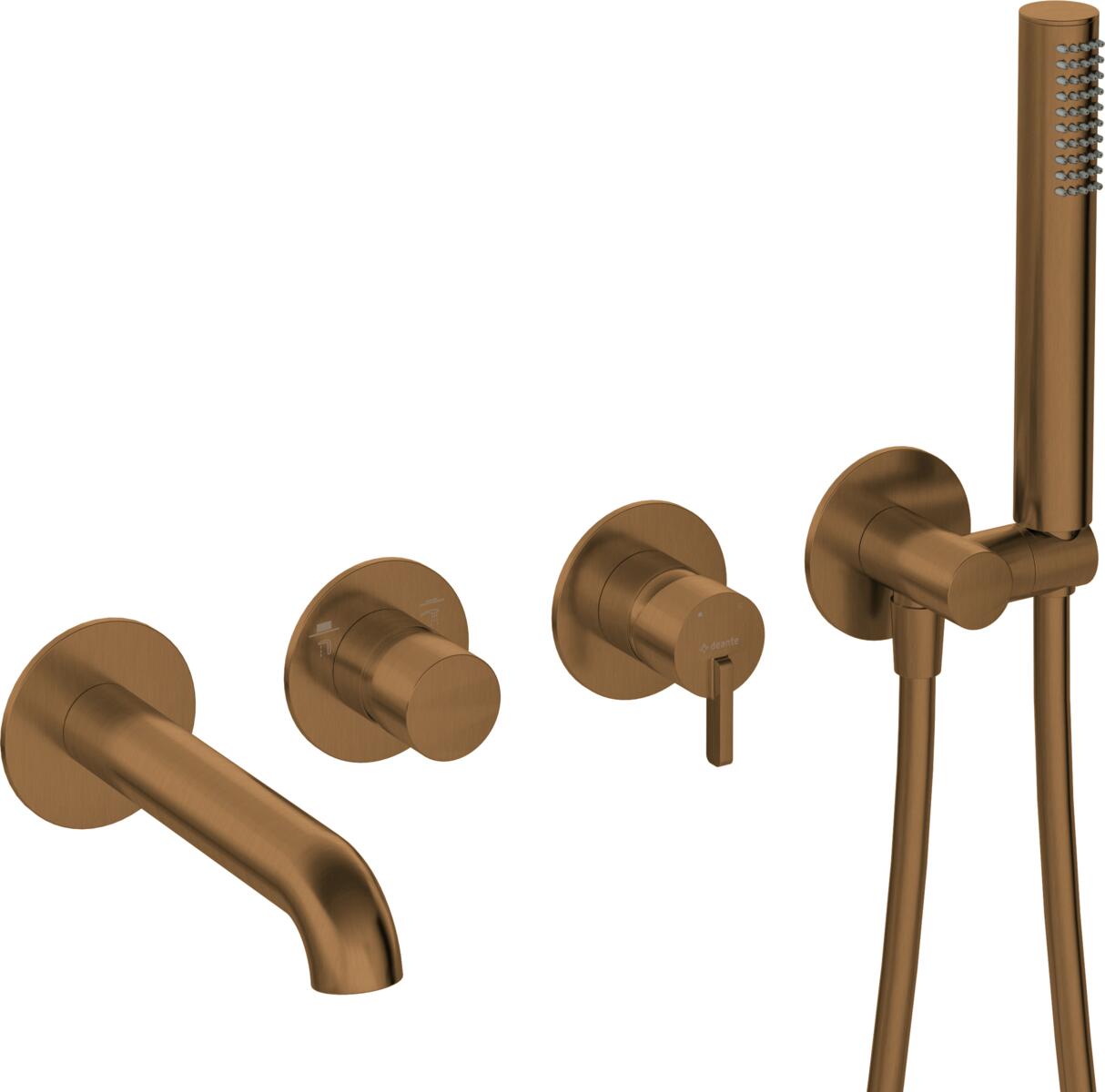 Bath-Shower Mixers, SILIA Bath mixer, 4-hole, concealed, Deante