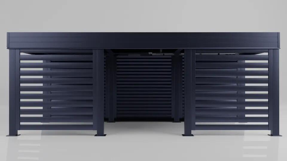 Sheds, Garage carport with integrated garage, FALA panel construction, HurtownikGroup Sp. z o.o.