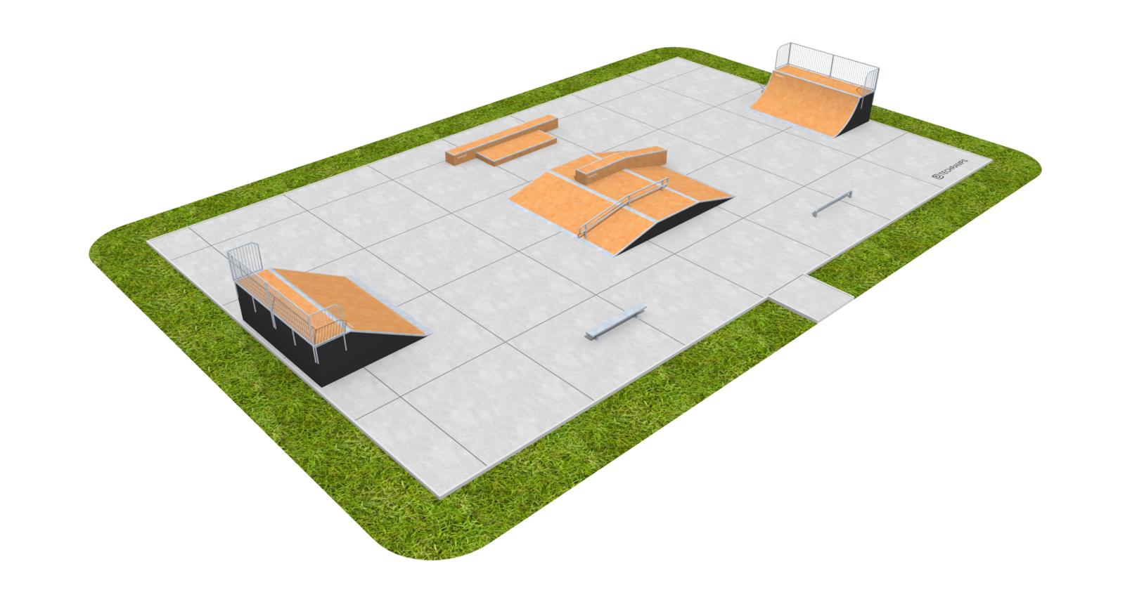 Skatepark, Muestra Skatepark Modular PSM07, Grupa Techramps