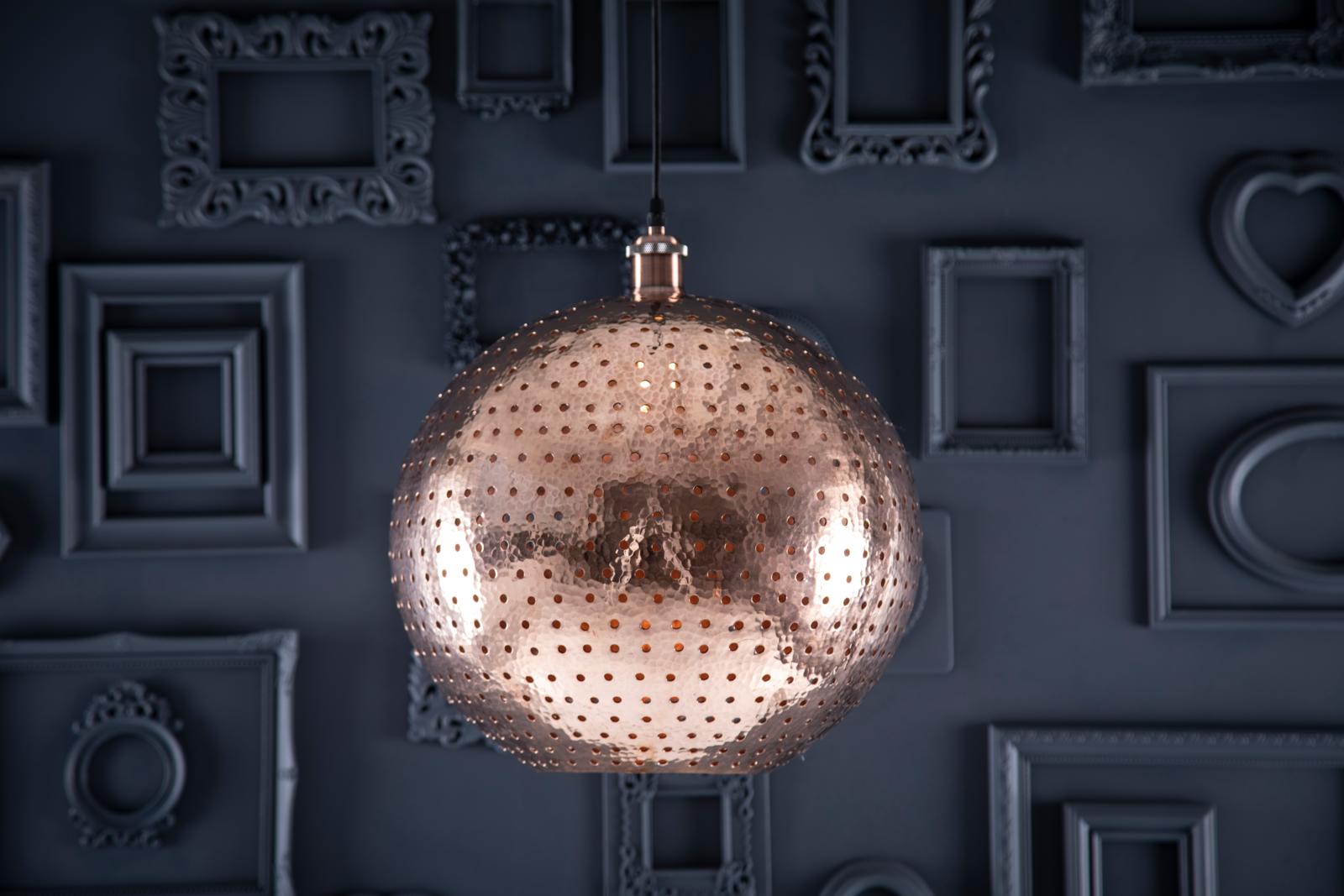Hanging Lamps, Bola L - a glowing spherical ceiling lamp, Cerames