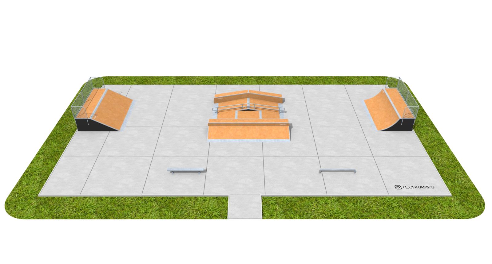 Skatepark, Sample Modular Skatepark PSM05, Grupa Techramps