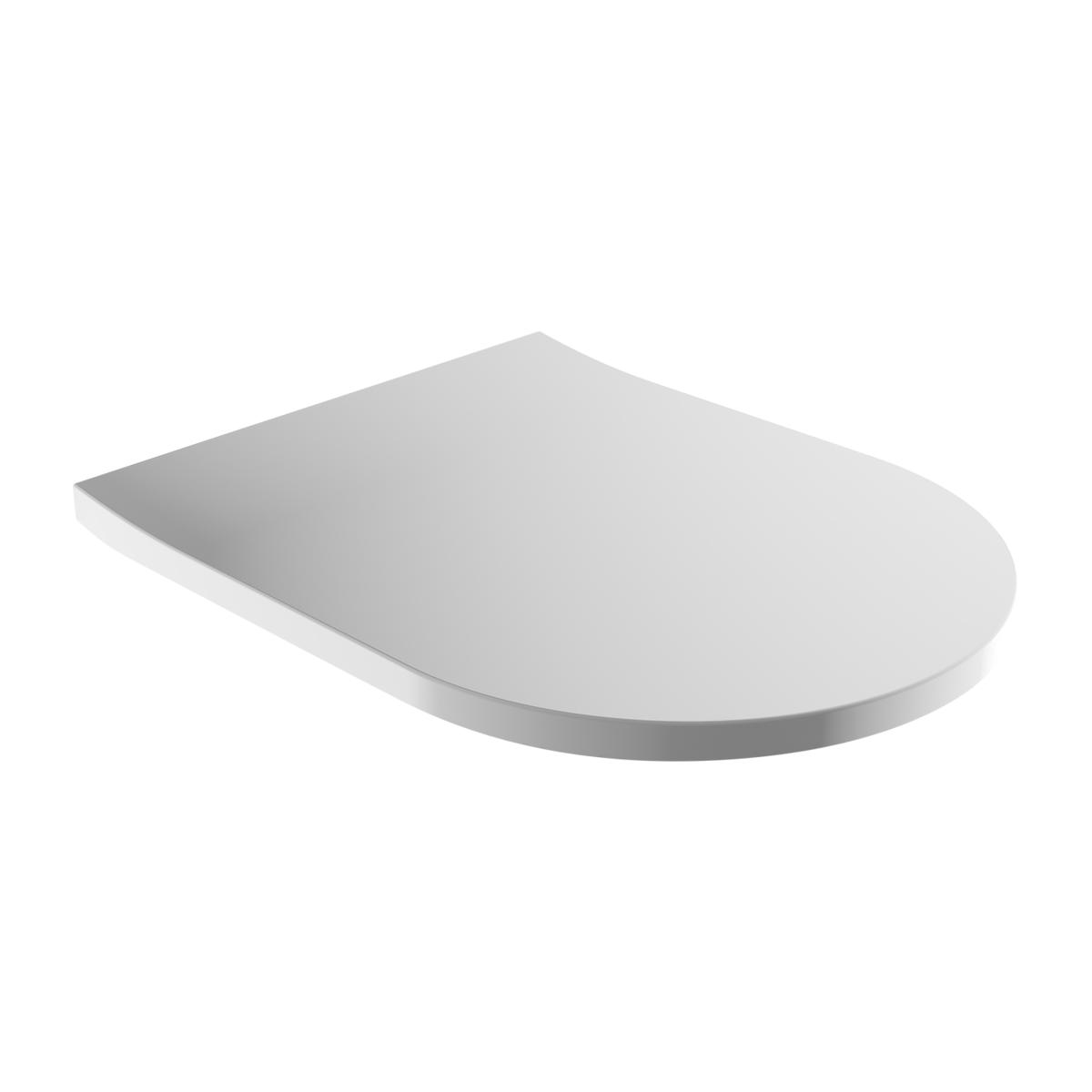 Toilet Seats, TAMPA TAMPADEBP - Soft-close toilet seat, glossy white, OMNIRES