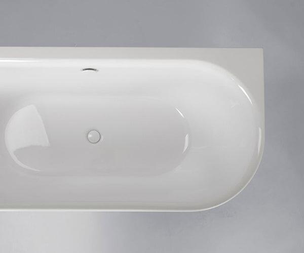 Corner Baths, RAVON Neo Left wall-mounted freestanding bathtub, RAVON