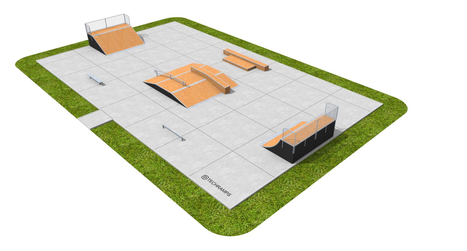 Skatepark, Muestra Skatepark Modular PSM07, Grupa Techramps
