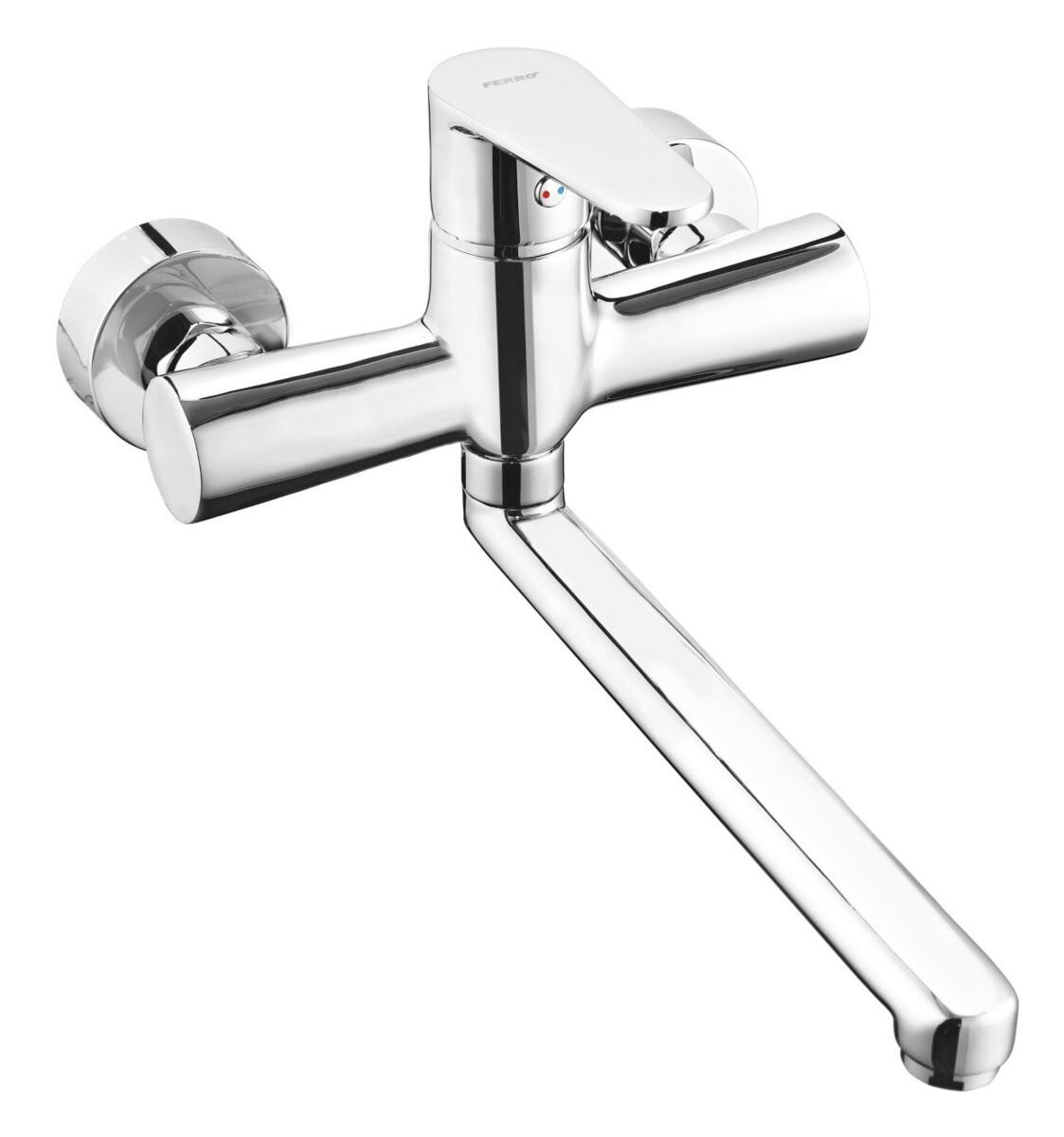 Kitchen Taps, Algeo - Wall-mounted sink mixer, FERRO