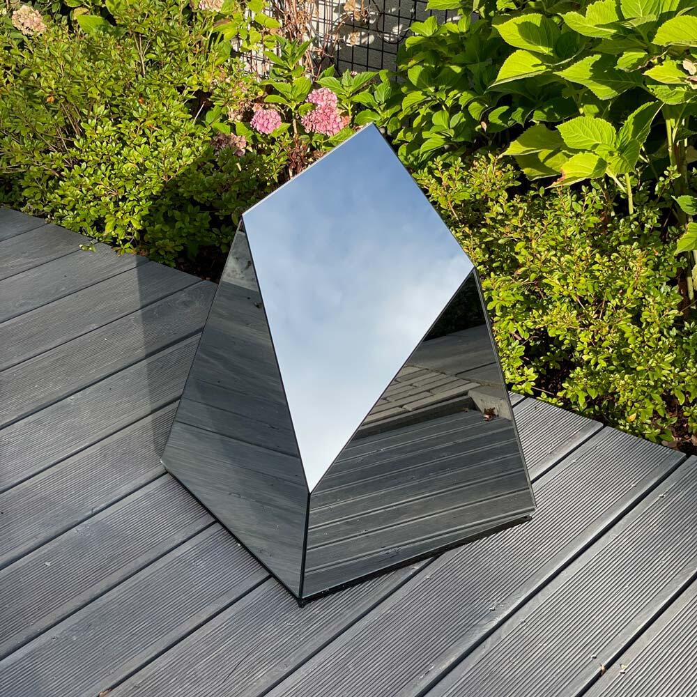 Lampy ogrodowe, Bryła Sky – lustrzana dekoracja ogrodowa, GieraDesign
