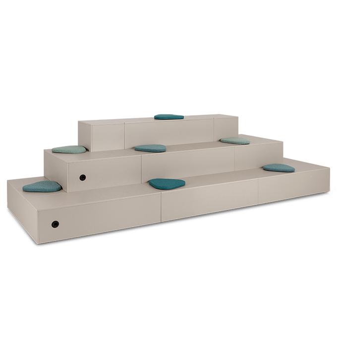 Pillows and Seat Covers, Podium modular seats, BALMA