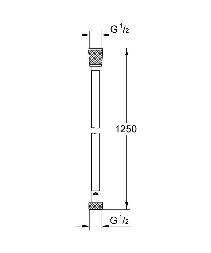 Silverflex Wąż prysznicowy TwistStop 1250 28362A00 | 28362A00 | GROHE ...