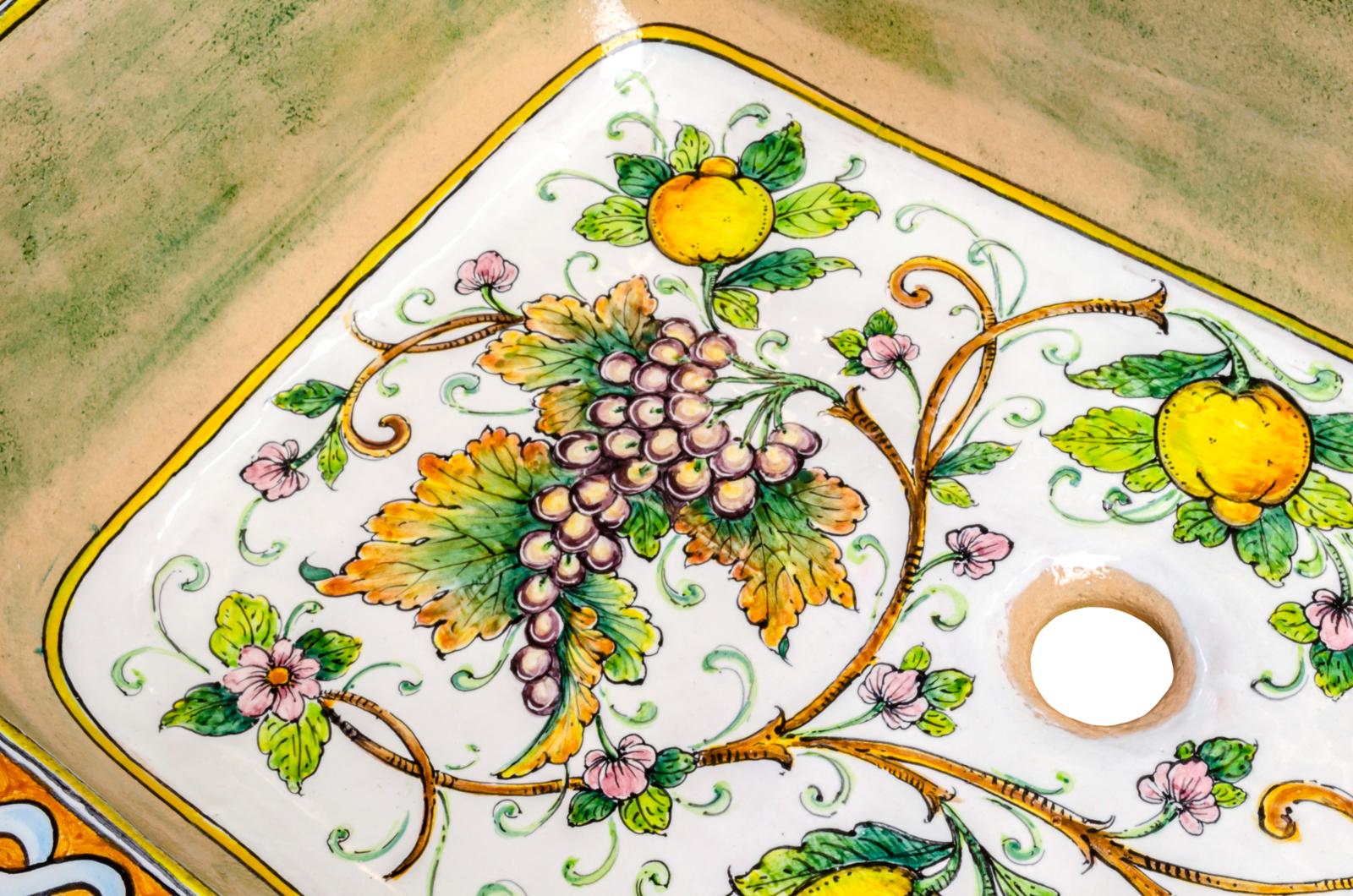 lemonページ Limoni - Italian hand-painted kitchen sink | UM-lavr7