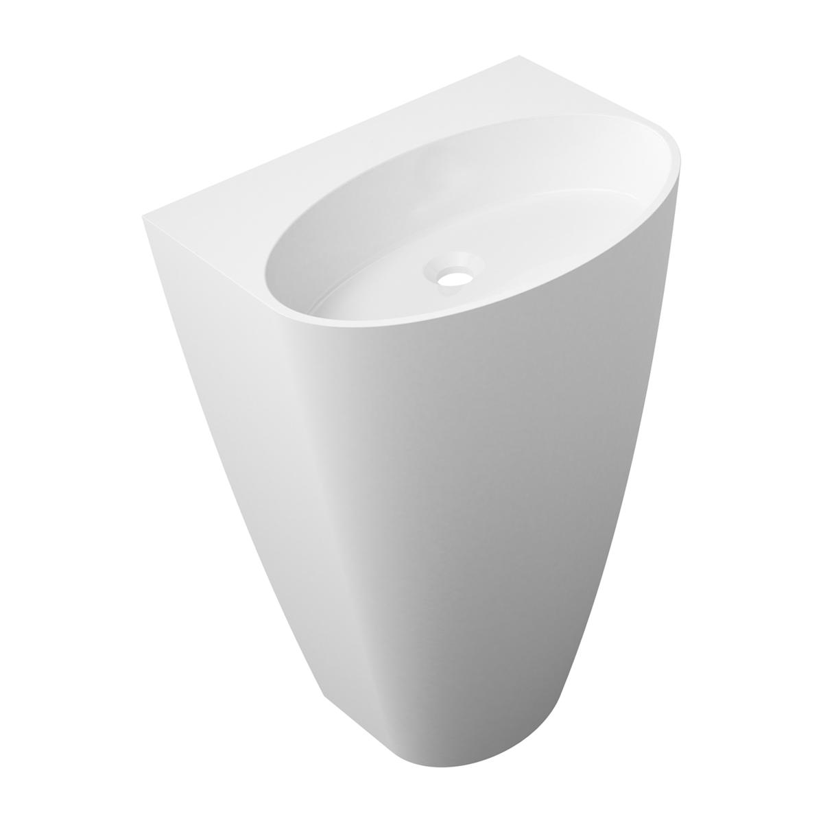 Elementos independientes, SIENA SIENAUWBOBP - Freestanding basin marble+, 55 x 43 cm, glossy white, OMNIRES