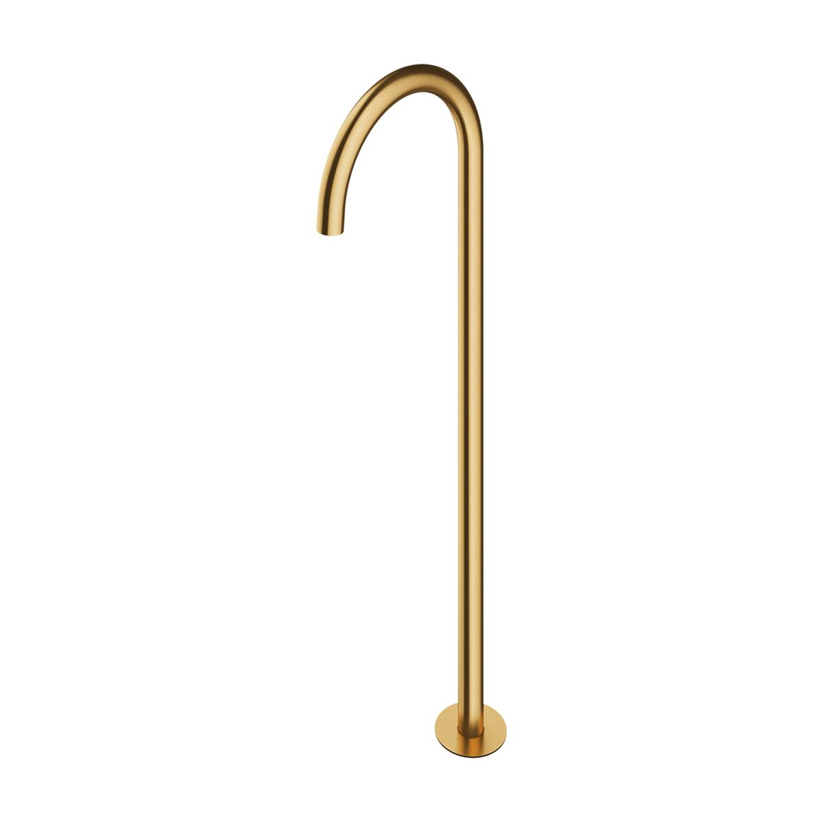 Spouts, Y  |  floor-standing bath spout, brushed gold, OMNIRES