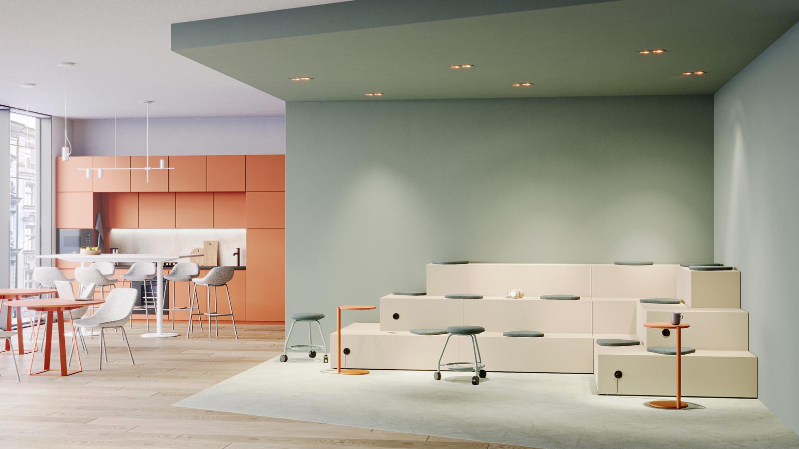 Pillows and Seat Covers, Podium modular seats, BALMA