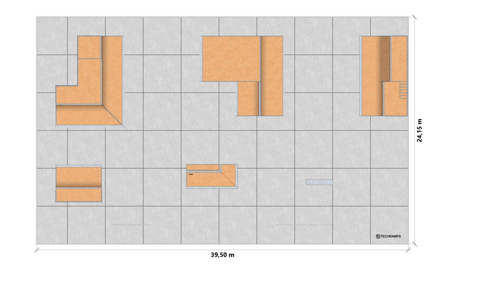Skatepark, Sample Modular Skatepark PSM13, Grupa Techramps