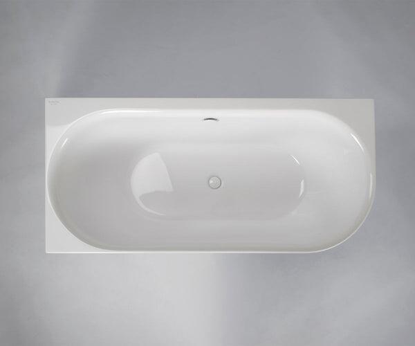 Corner Baths, RAVON Neo Left wall-mounted freestanding bathtub, RAVON