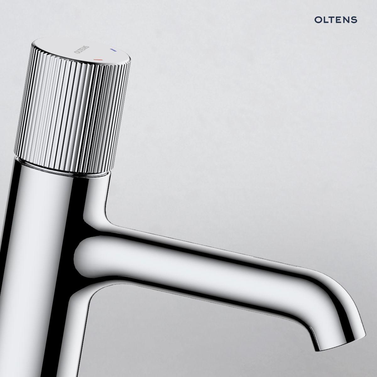 Grifos, Oltens Hamnes pillar basin mixer tap chrome finish, OLTENS