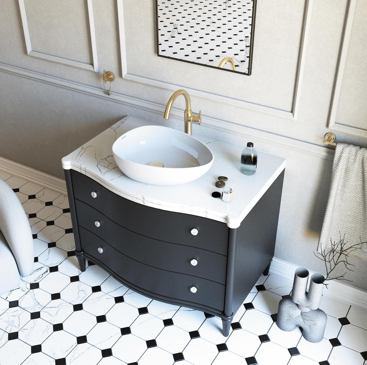 Grifos, TEMISTO - Toque de lavabo, alto - latón - BQT_M20K, Deante