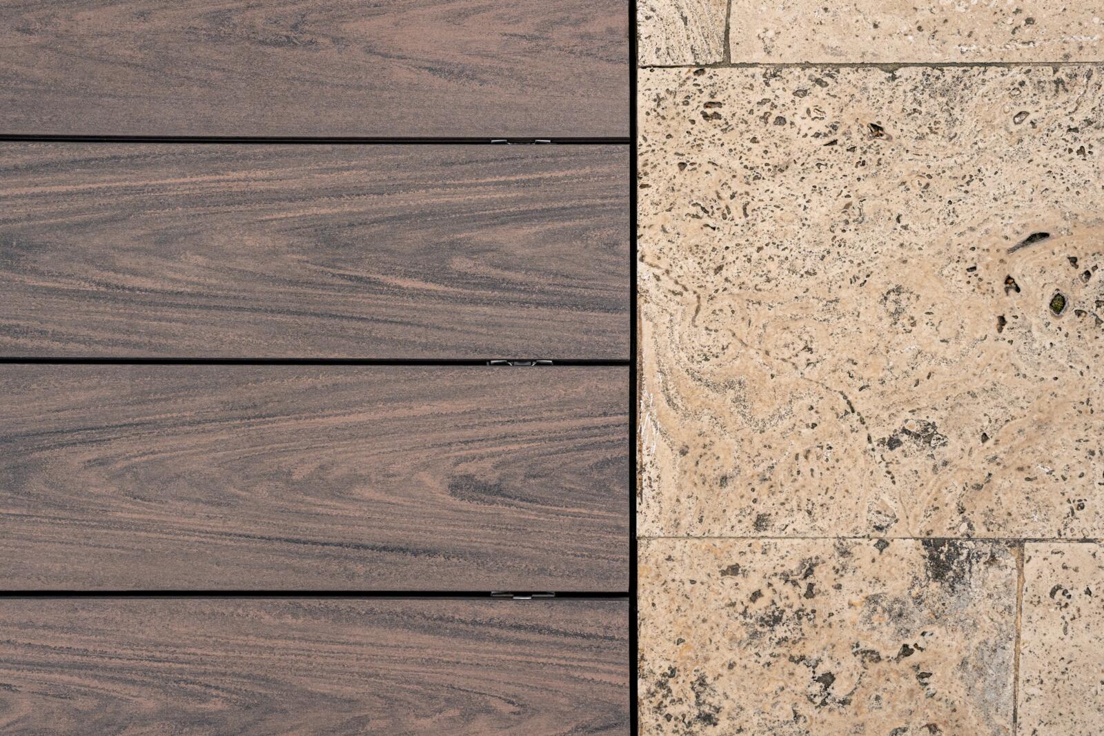 Terrassenbretter, Terrassendiele Bruggan MultiColor Wenge, WOODPLAST