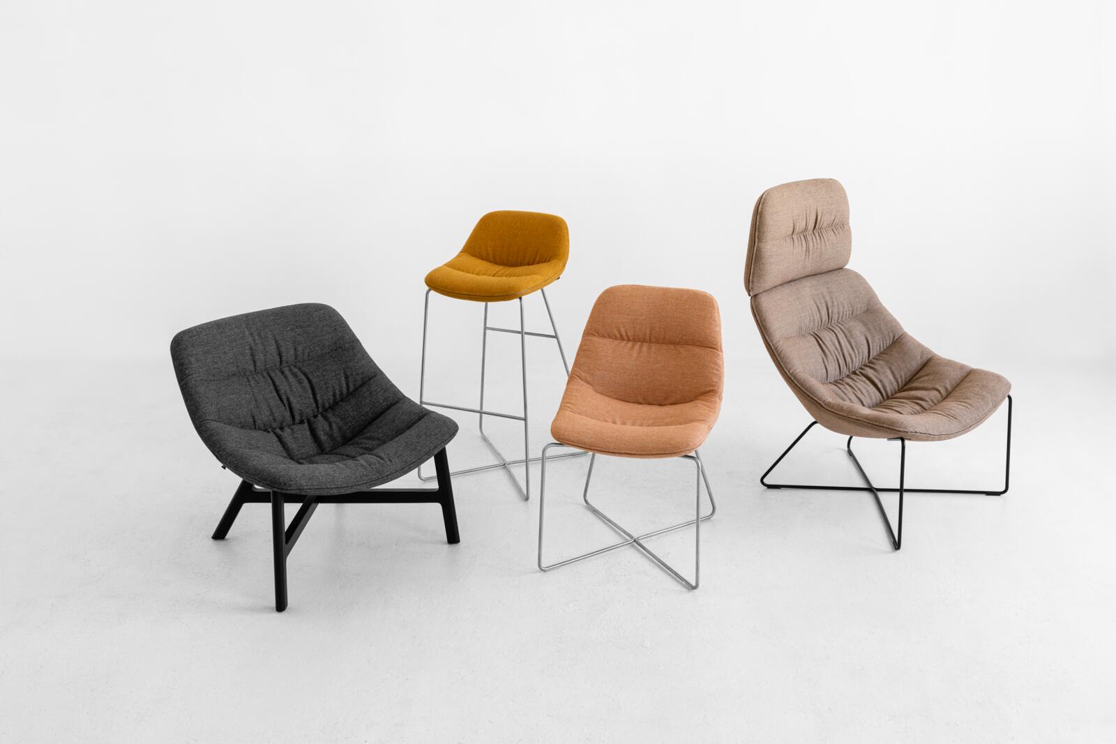 Krzesła, Mishell soft MIS-H-PN, Noti