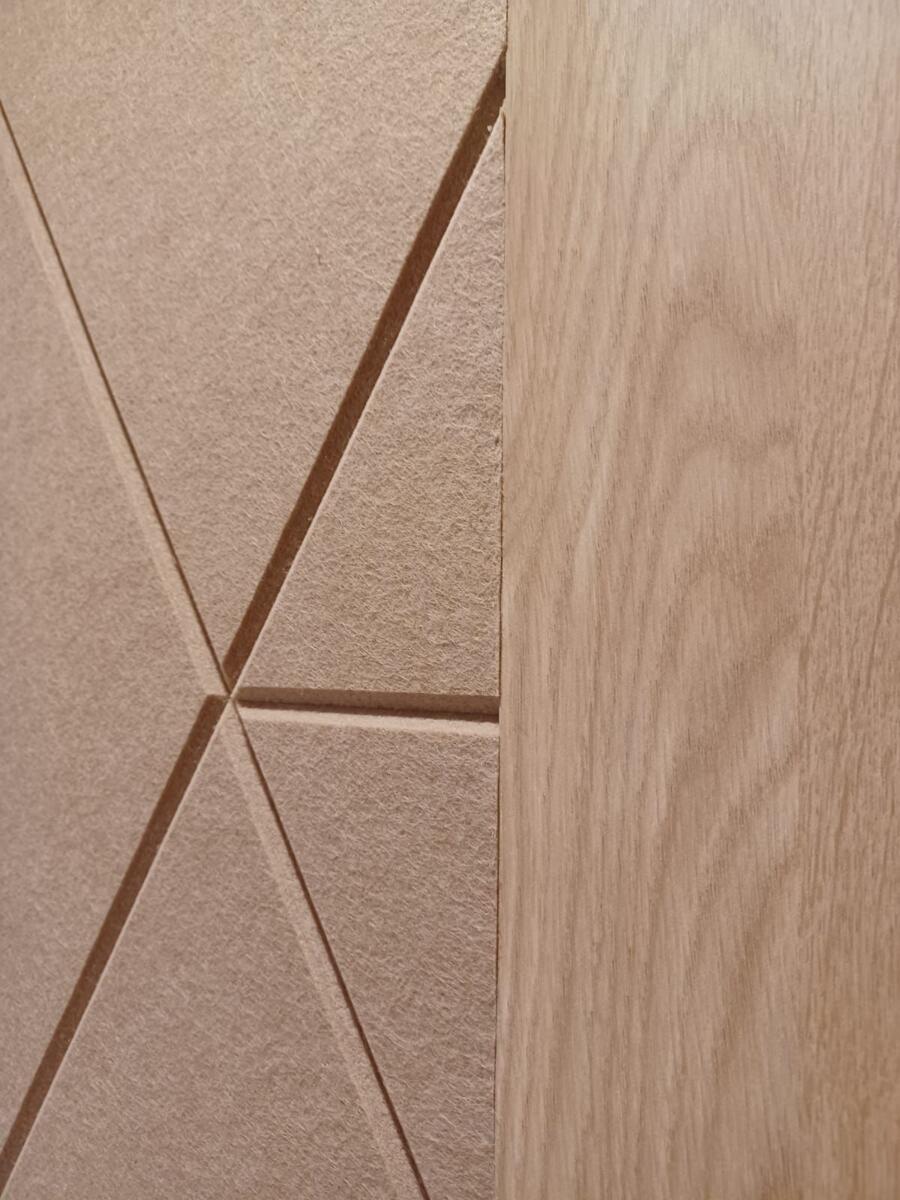 Acoustic panels, V-cut panels, Fovere