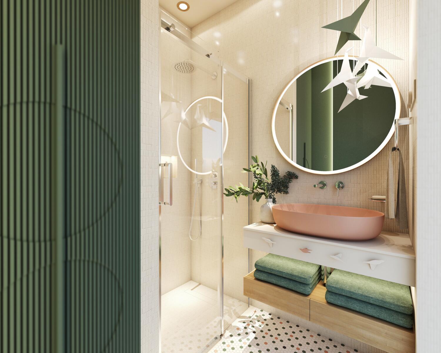 Wiosenna aura- mini łazienka