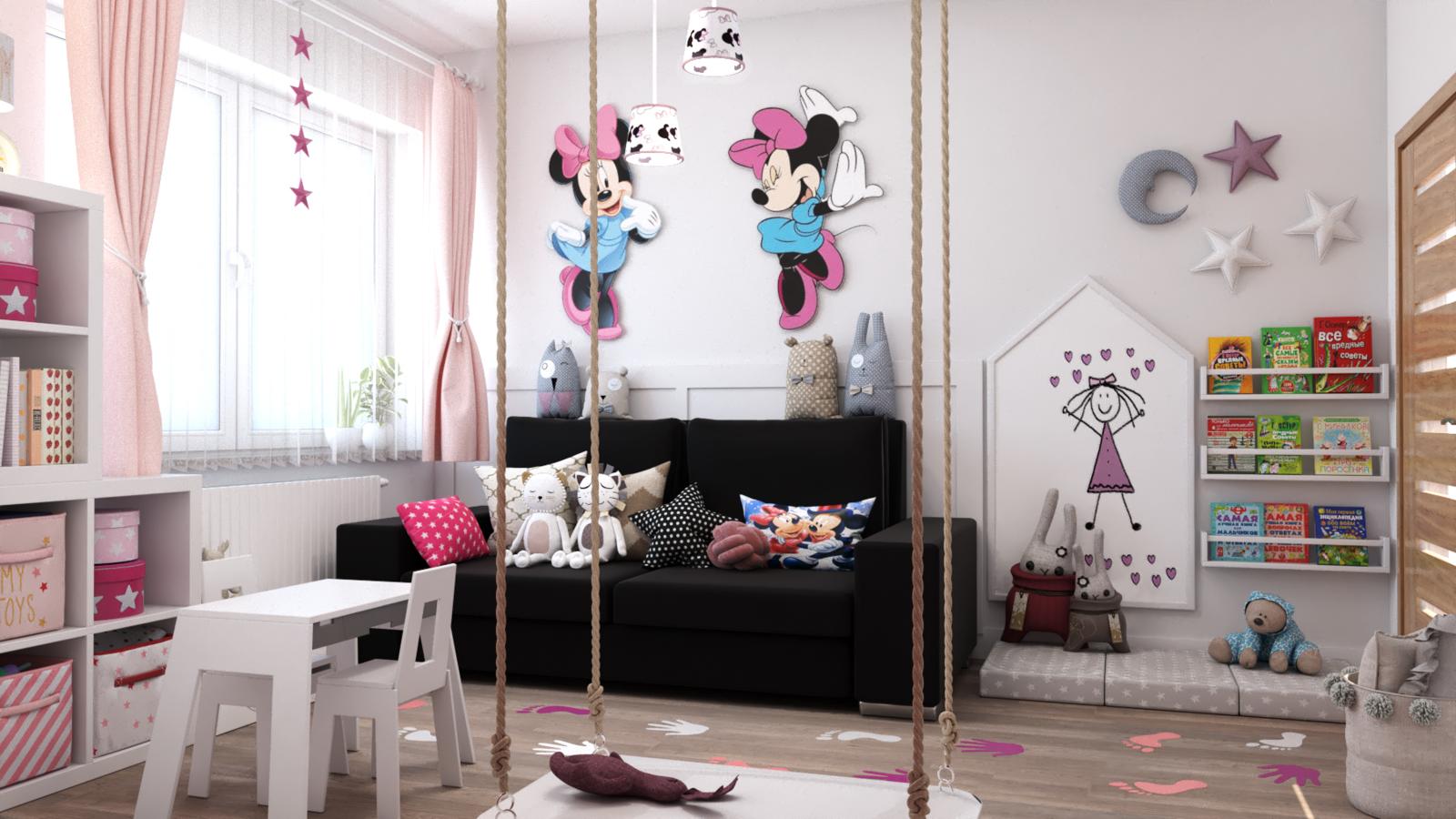 POKÓJ ZABAW Z MOTYWEM MYSZKI MINNIE