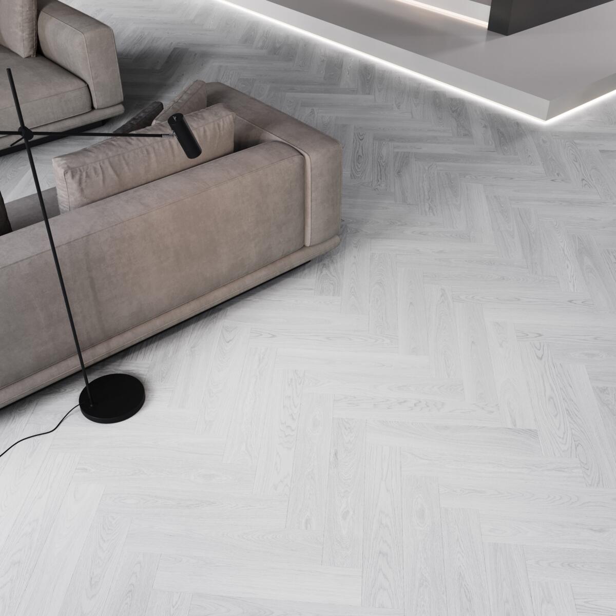 Laminate Flooring, Vinyl flooring Diamond Oak Herringbone, Barlinek