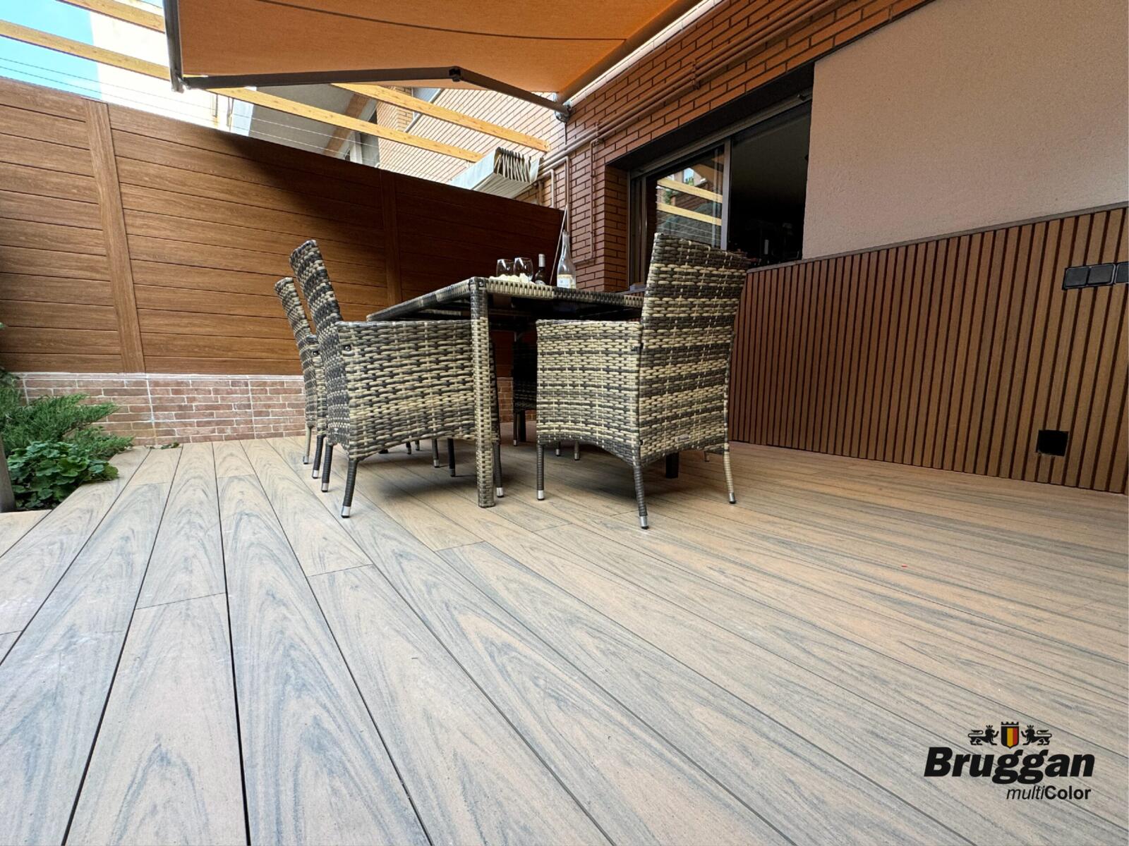 Terrassenbretter, Terrassendiele Bruggan MultiColor Sand, WOODPLAST