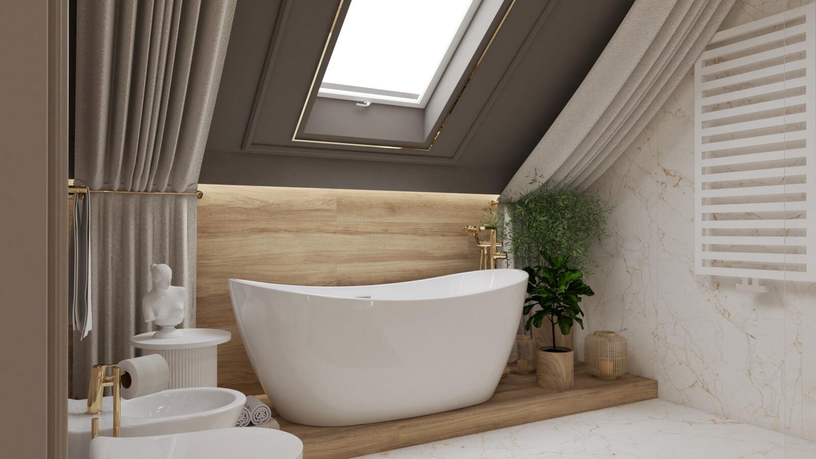 Łazienka na poddaszu- prywatne spa