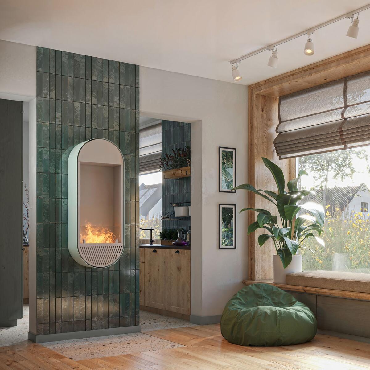 Gas Fires, Incyrcle Slim Vert, InFire Biokominki