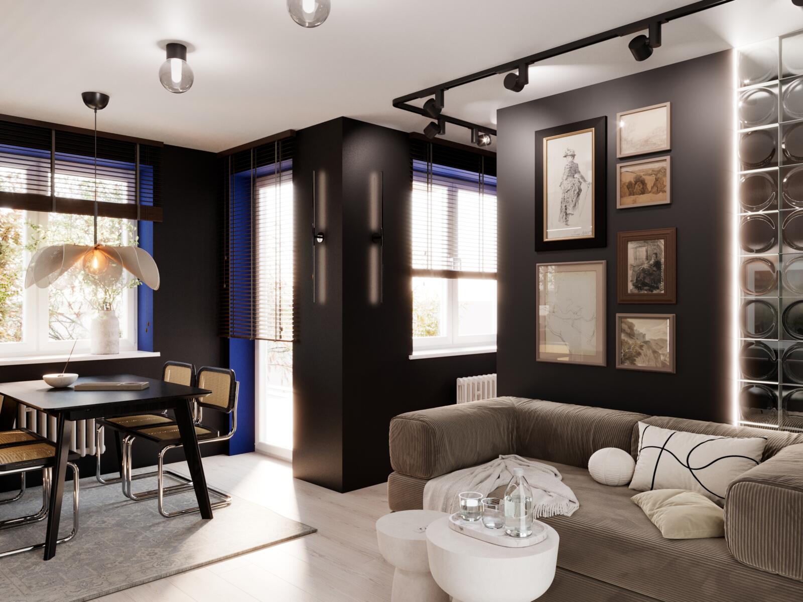 Projekt mieszkania pod Warszawą