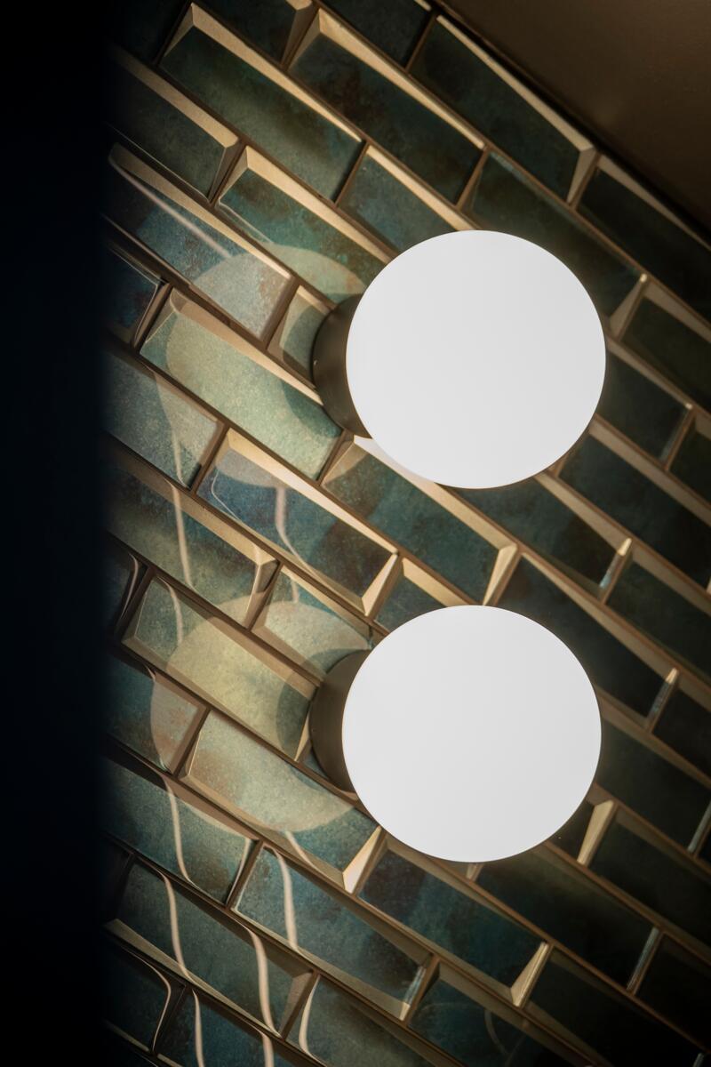 Wall Lamps, MODERN BALL simple midi LED hermetic surface, AQForm