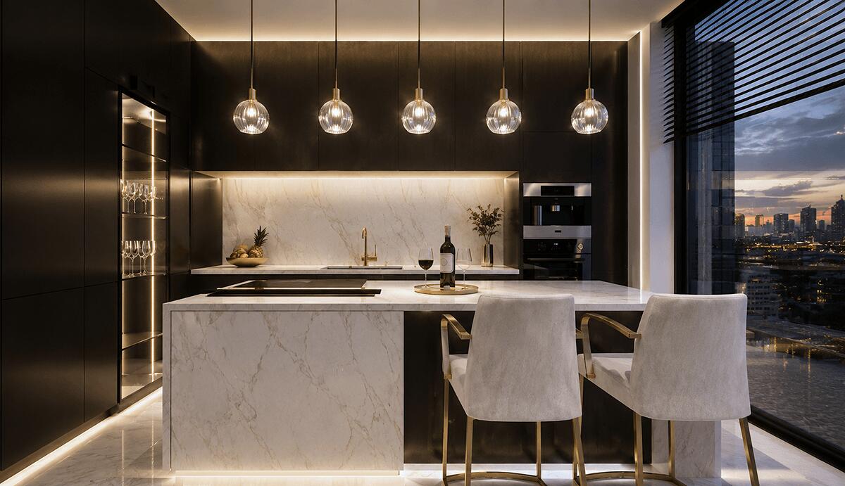 Wnętrze w stylu Modern Luxury
