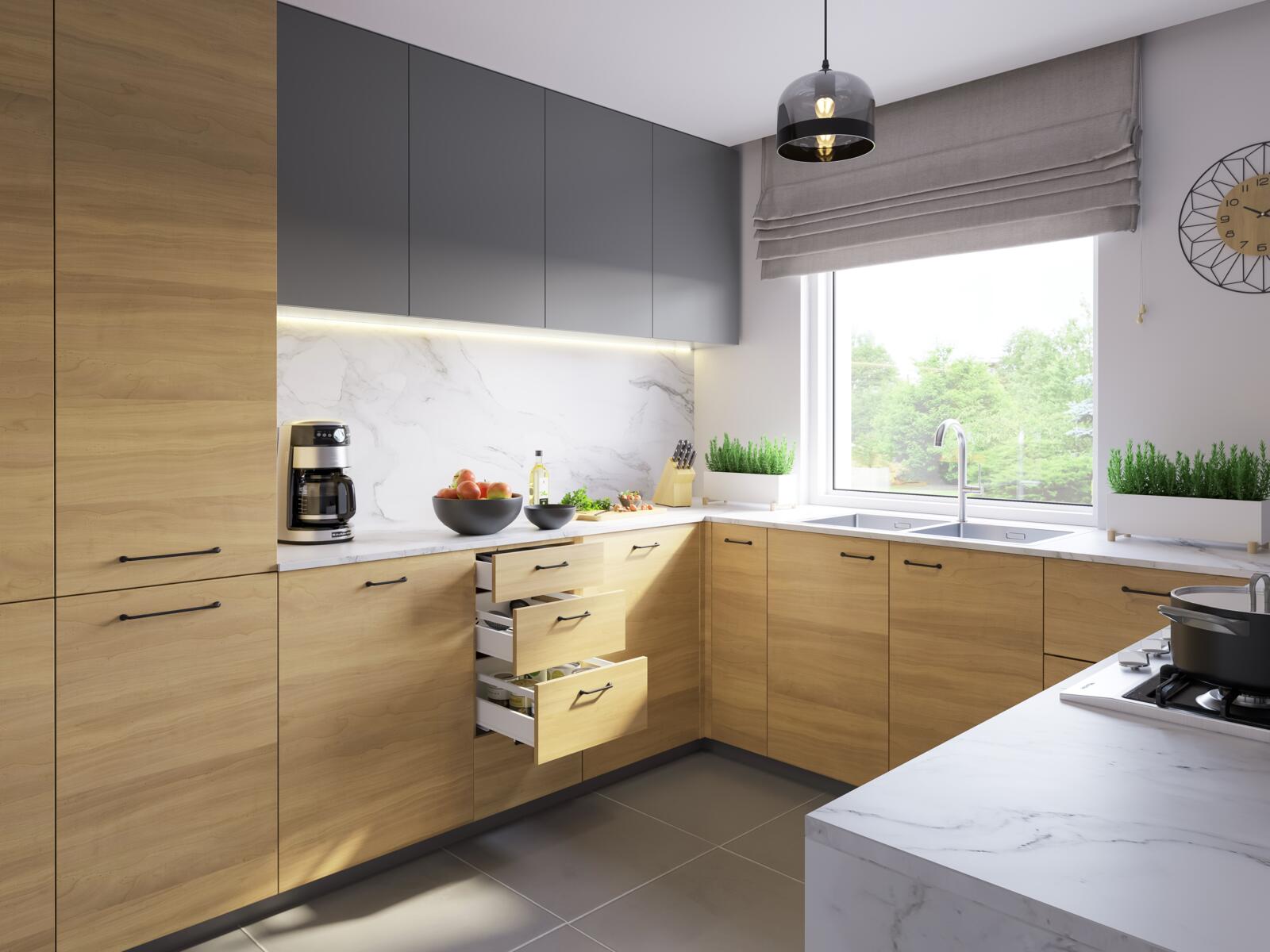 Akcesoria meblowe, MODERN BOX PRO - komplet szuflady wysokiej C, GTV POLAND S.A.