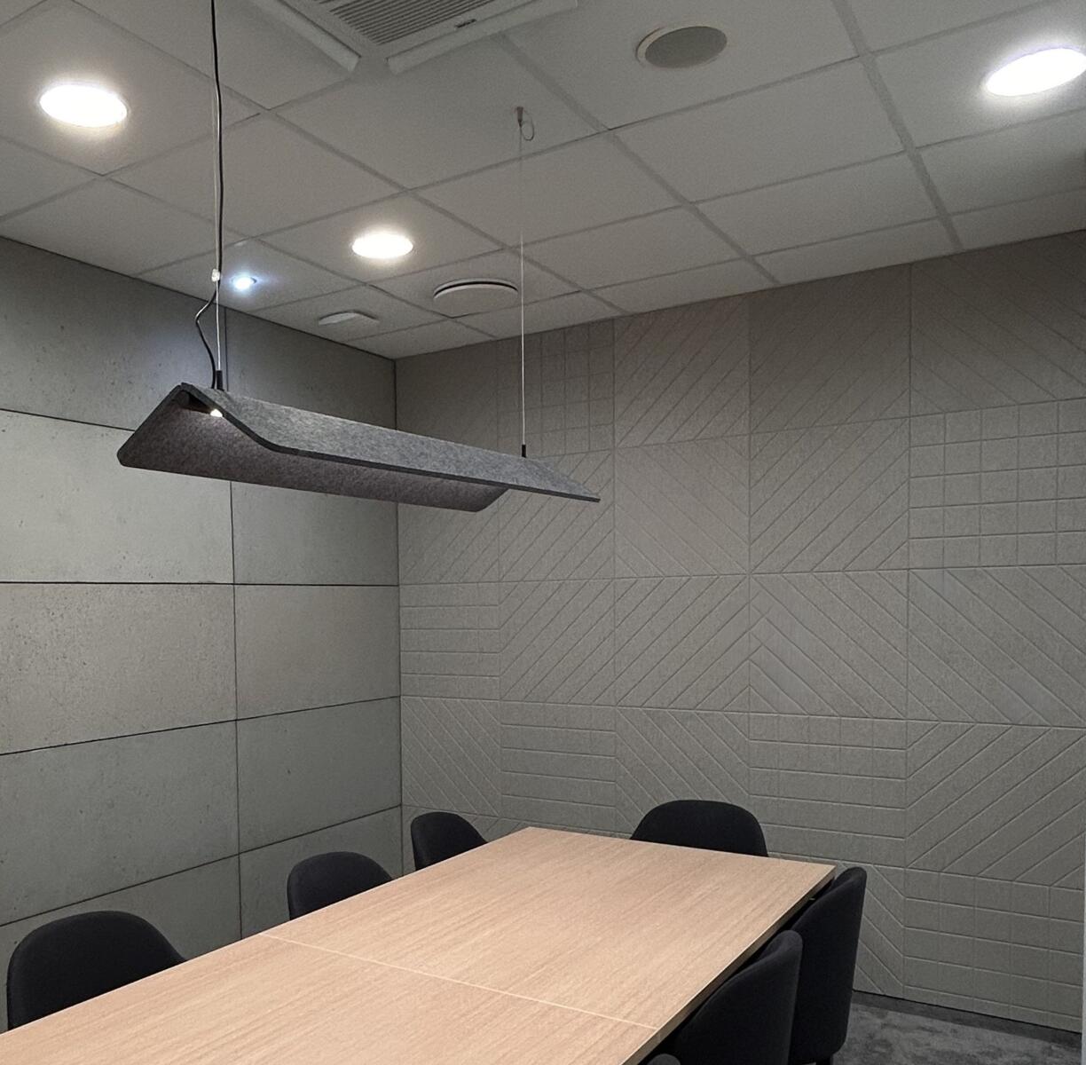 Acoustic panels, V-cut panels, Fovere