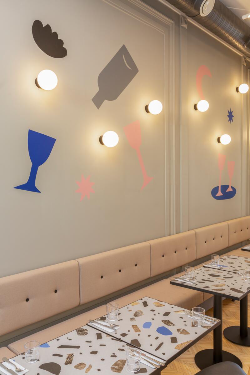 Wall Lamps, MODERN BALL simple midi LED hermetic surface, AQForm