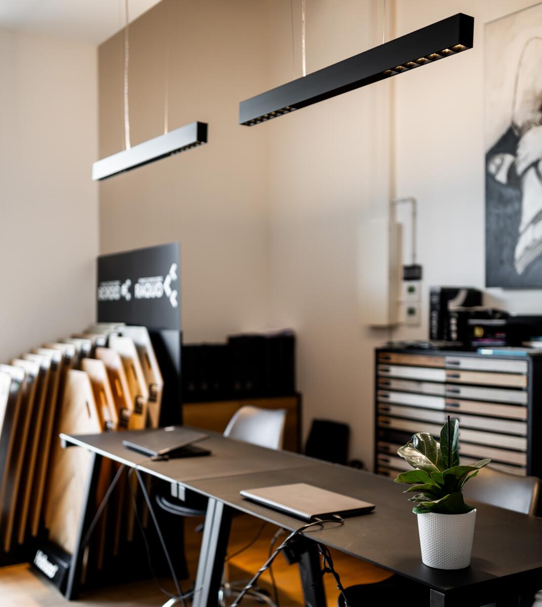 Hanging Lamps, RAFTER points LED section suspended, AQForm