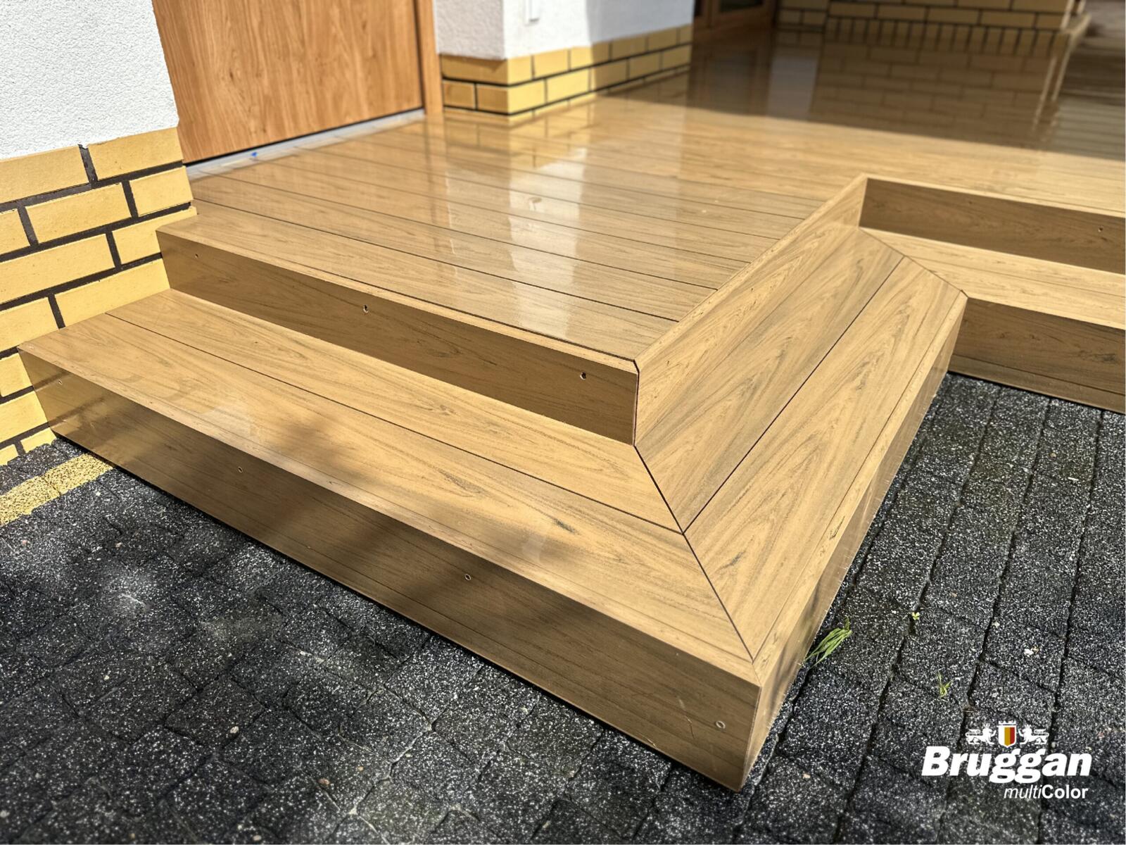 Terrassenbretter, Terrassendiele Bruggan MultiColor Sand, WOODPLAST